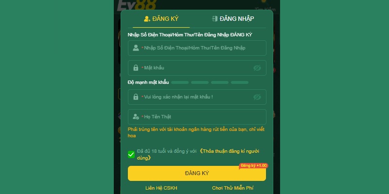 Thong-tin-can-thiet-de-dang-ky-EV88-thanh-cong